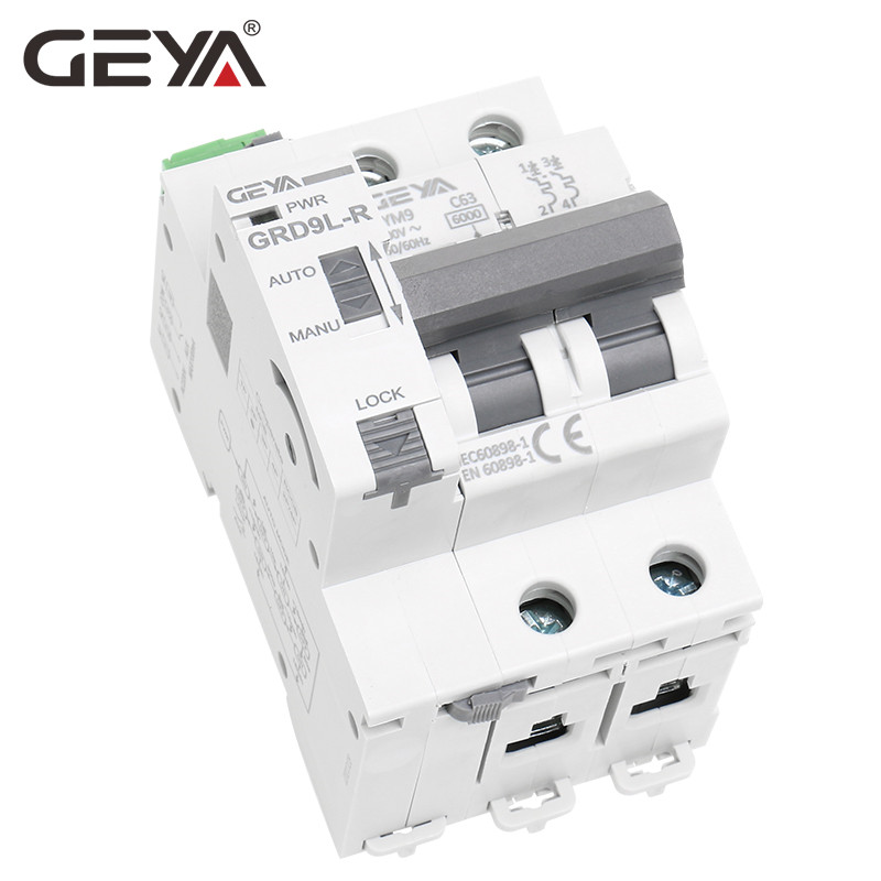 GEYA Auto and Manul Working Mode GRD9 Auto Reset Recloser Automatic Circuit Breaker 10ka MCB Recloser 63A DC Reclosing