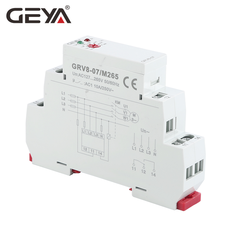 GEYA GRV8-07 AC380V 50Hz Adjustable Three Phase Voltage Monitoring Relay with CE CB Certificate