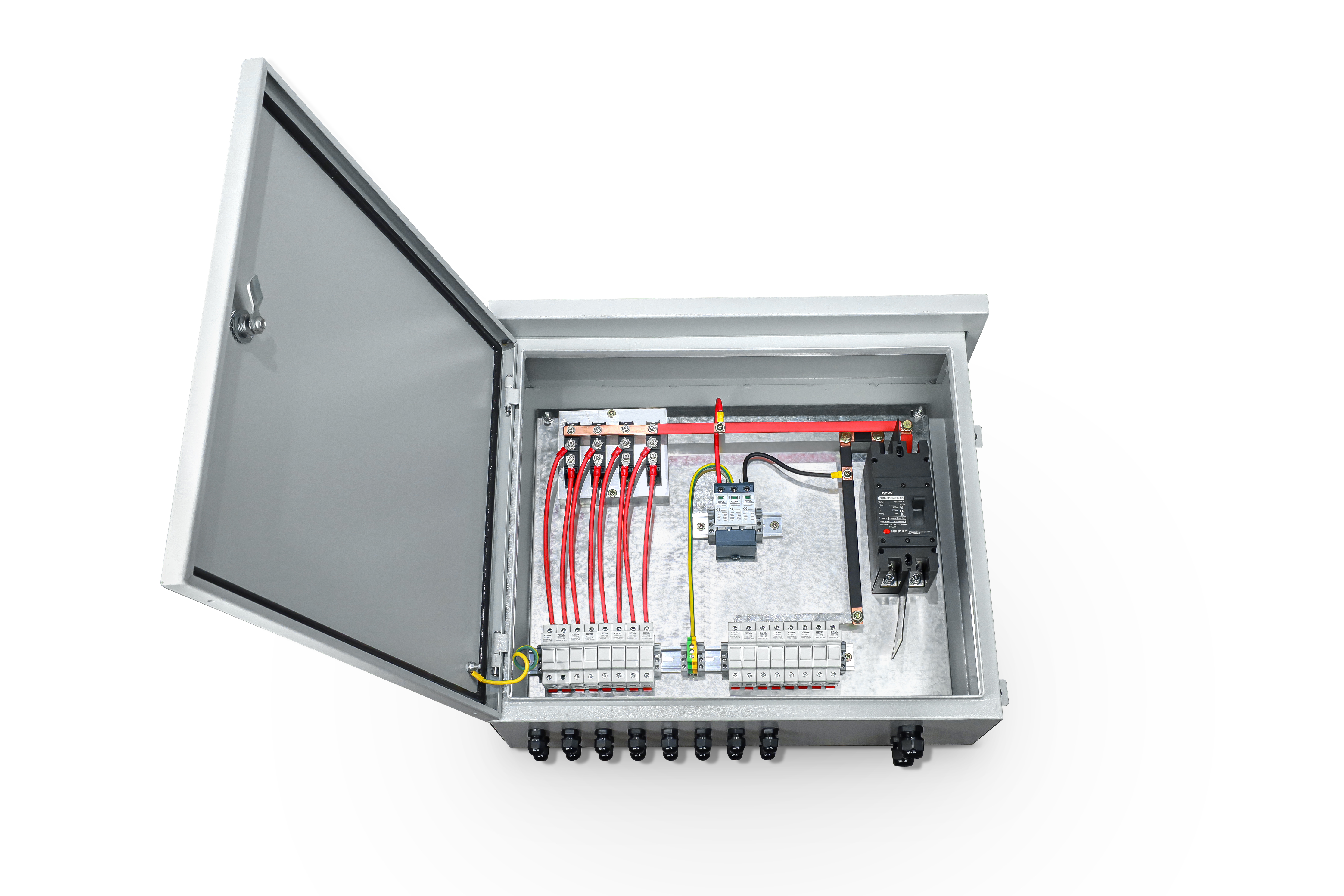 GEYA PV Grid Connected Combiner Box for Solar System DC Combination 2 4 5 6 8 10 12 16 Ways String