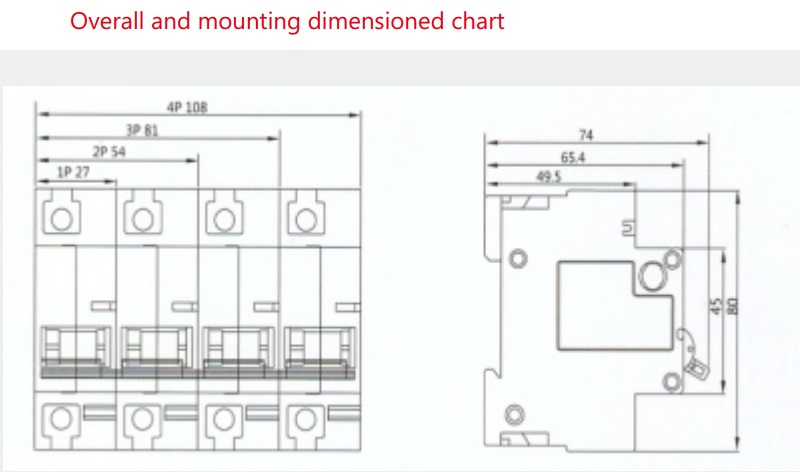GEYA GYM16-125 AC Din Rail Modular Mini Circuit Breaker 100A 50/60HZ MCB