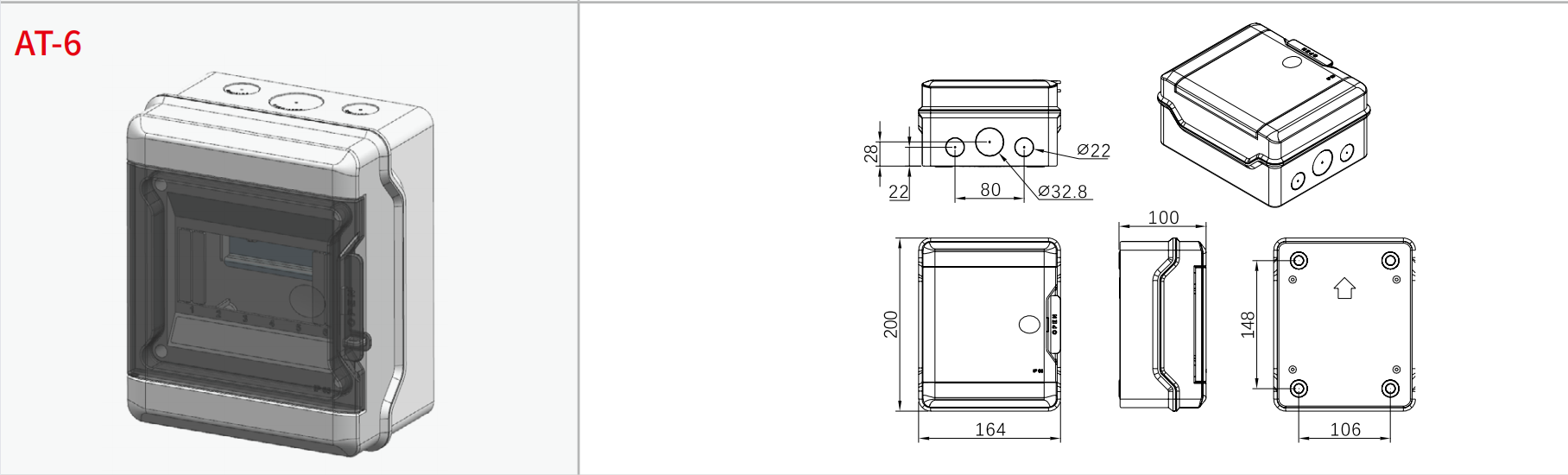 GEYA Pc ABS HA CE ROHS IP65 Plastic Enclosure 4-36 Ways Outdoor Waterproof 4way 8way Mcb Distribution Breaker Box OEM ODM