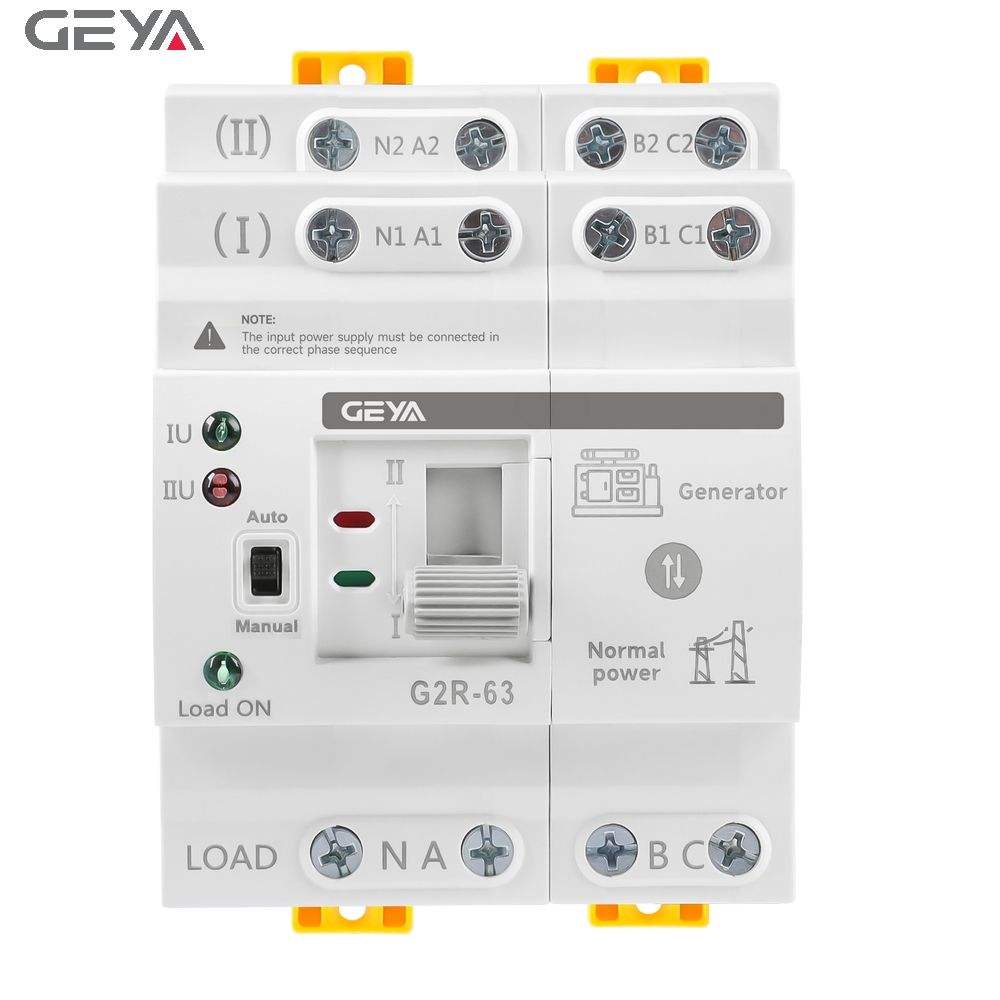 GEYA G2R 60amp Ats Ats Switch Automatic Transfer Ulats Switch Automatic Transfer SwitchingATS Switches 25a-250a for Distribution