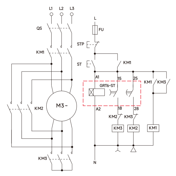 GEYA GRT6-ST AC/DC24V~240V Delay on of Motors Star Delta Mini PROTECTIVE Electric Timer Relay 120v