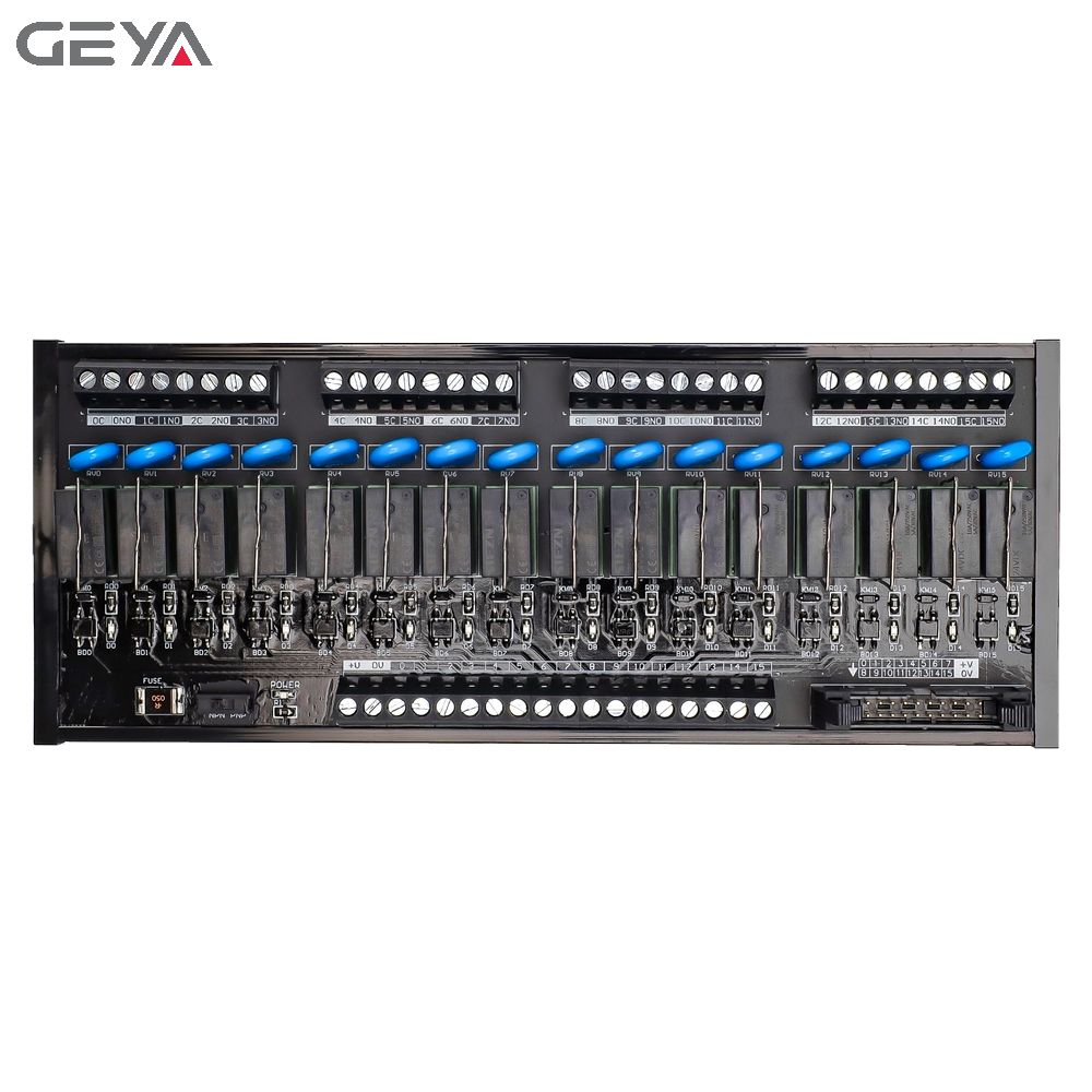 GEYA FY-T73-16C-12V 24V Din Rail 16 Channel Relay Module PLC Automation Control PLC Controller 5V 12V 24V
