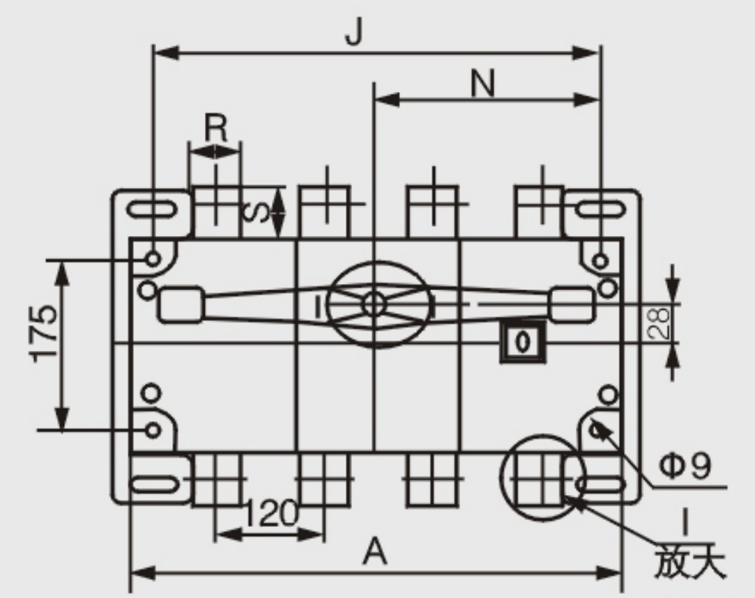 GEYA Good Quality Price List LGL-3P 2000A-3150A Load Breaker Switch Manual Transfer Load Isolation Switch Battery Isolator