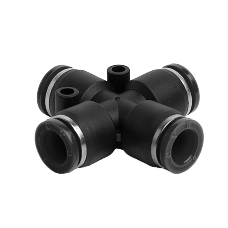 GEYA PZA 4-WAY Series Quick Pneumatic Parts One Key Connector Straight Connector Push Type Pneumatic Quick Insertion Accessory