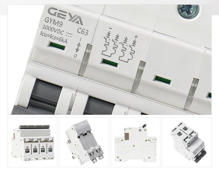 GEYA GYM9DC 2P C06 06A MCB Miniature Circuit Breaker