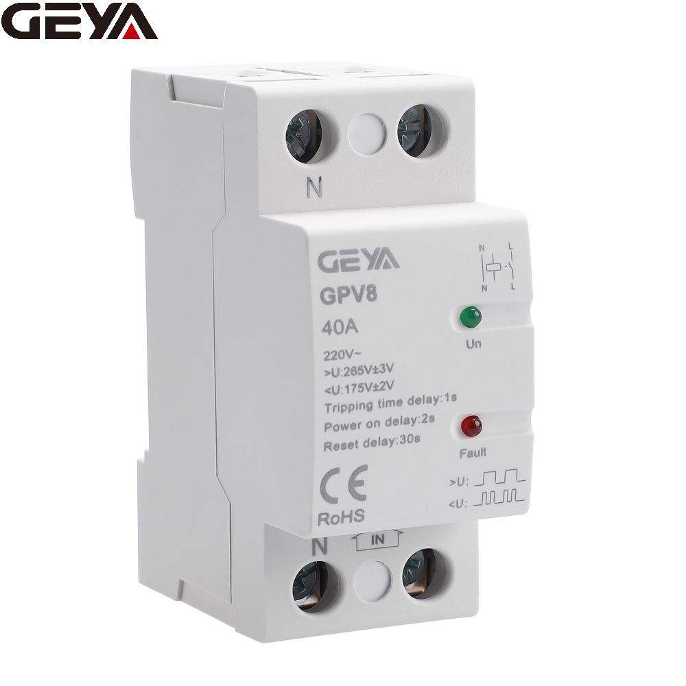 GEYA GPV8 High Quality Voltage Protector Over-Voltage Protection Circuit Breaker for Self Reset After Fault