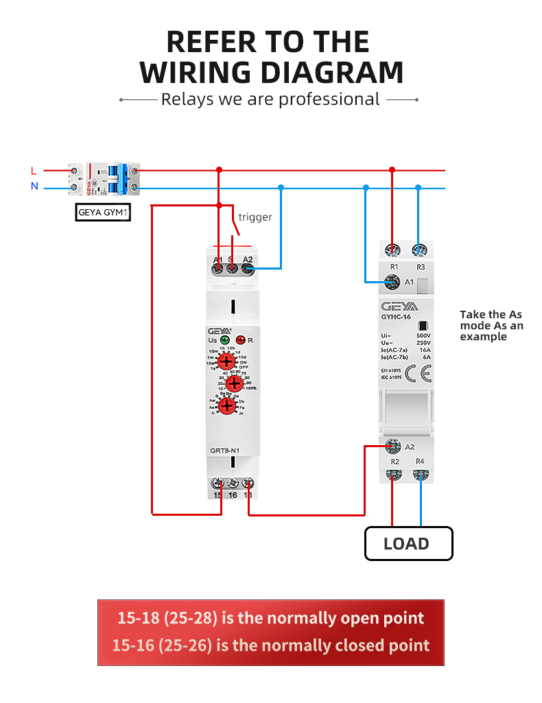 GEYA  Ac2two Piece1sets40v Relay Delay Ac Timer 30a Extended Multifunction Time Relay Relais 230v AUTO Miniature AC/DC12V~240V