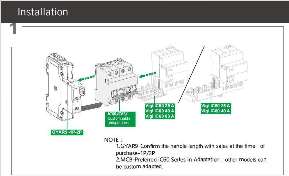 GEYA GYAR9-AC-G AC~220V Ac Dc RS485 Remote Control Automatic Reclosing Auto Recloser Mcb Circuit Breaker RCD
