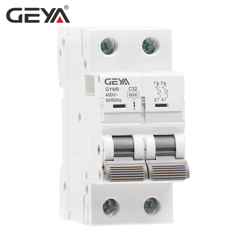 GEYA GYM9-32A-2P Type a High Quality GYM9 Real 10KA C60 C65 Design MCB Mini Circuit Breaker Price