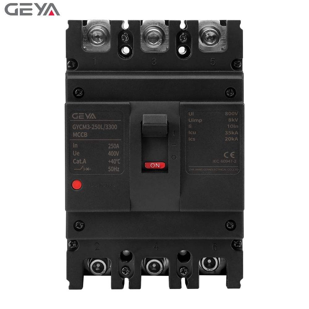 GEYA GYCM3-125L/3300 MCCB Adjustable Circuit Breaker Molded Case Circuit Breaker 3P 80A 100A 125A Electric MCCB Circuit Breaker