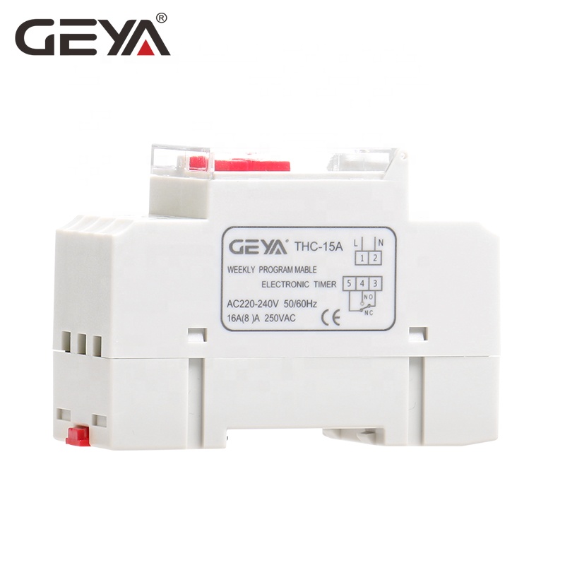 GEYA THC15A Factory Price Weekly or Daily Digital Programmable Timer Switch 220V 16A 20A 30A Time Control Switch with Battery