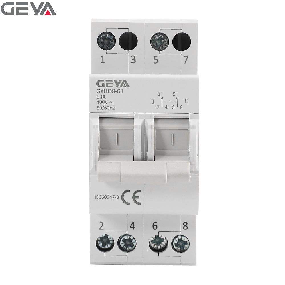 GEYA GYHO8-63 1P Mcb Changeover Switch SP DP TP FP CHANGEOVER OTHER SWITCH SF Type 400VAC