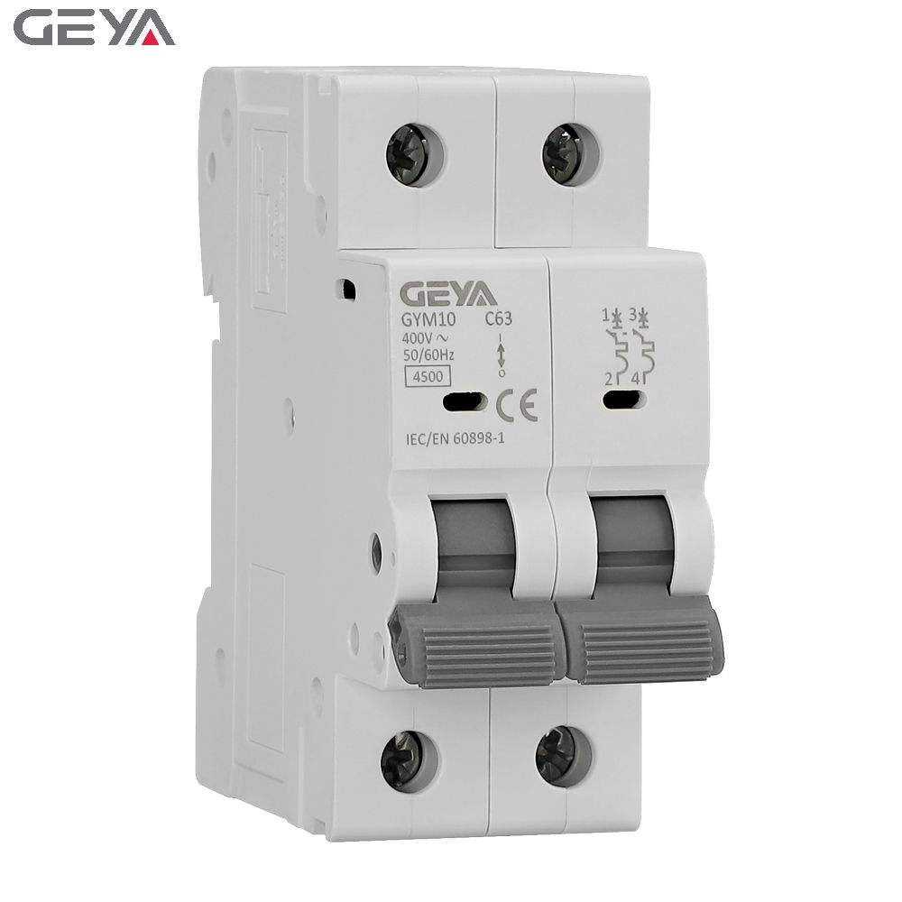 GEYA Mini Circuit Breaker GYM10 6KA 63A 220V 400V 50/60Hz Modular Din Rail Miniature Circuit Breaker Mini Breaker 20 Amp