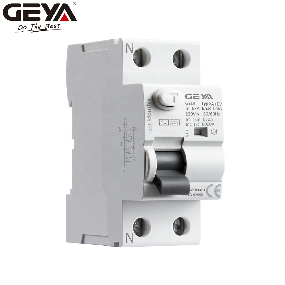 GEYA GYL9 TYPE A+EV AC DC RCCB for EV Charger