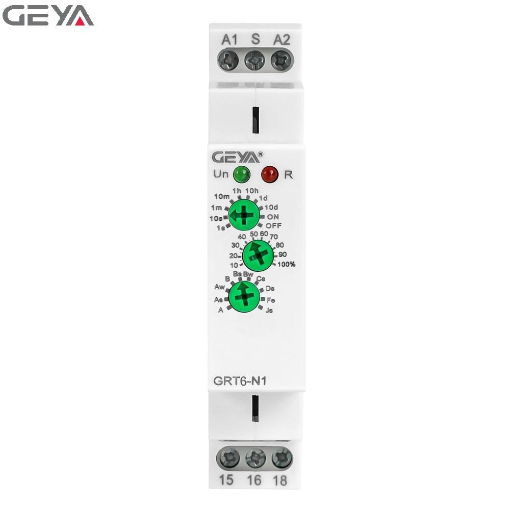 GEYA GRT6-N1 A230 Extended Multifunction Time Relay  Electronic Adjustable (0.1 S-10 Days)