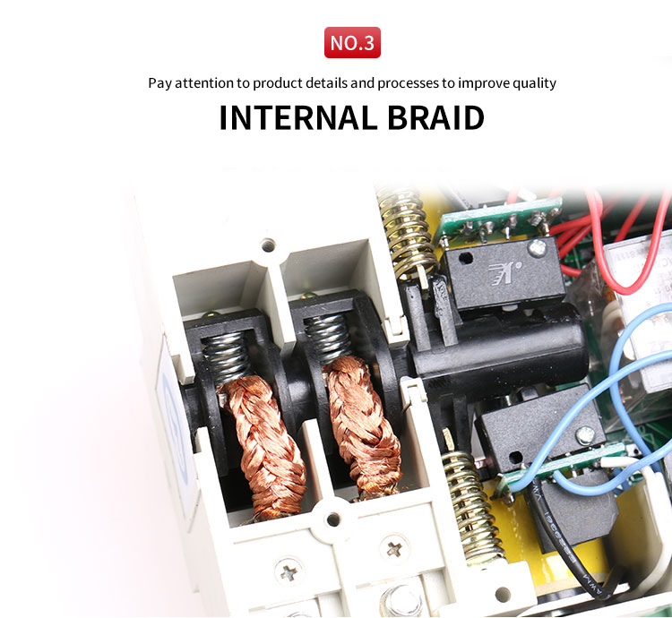 GEYA W2R Mini ATS 2P Automatic Transfer Switch Electrical Selector Switches Dual Power Switch Din Rail Type ATS 63A 100A