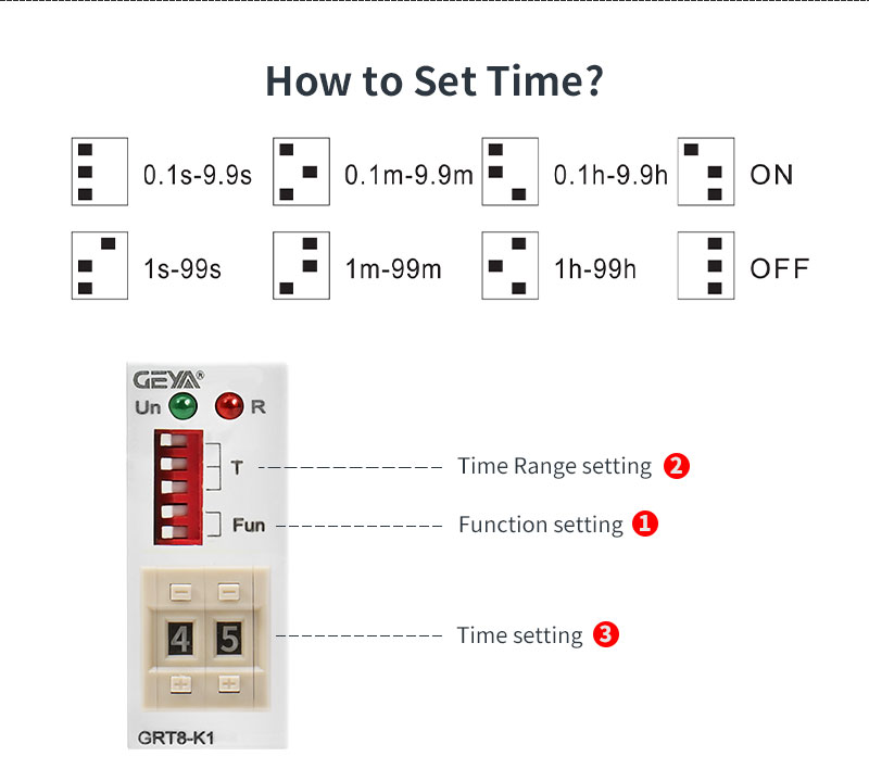 GEYA GRT8-K2 A230 AC 230V Low Stock Digital Setting Time Relay 24 Hours Timer Relay Digital Time Delay Relay Circuit