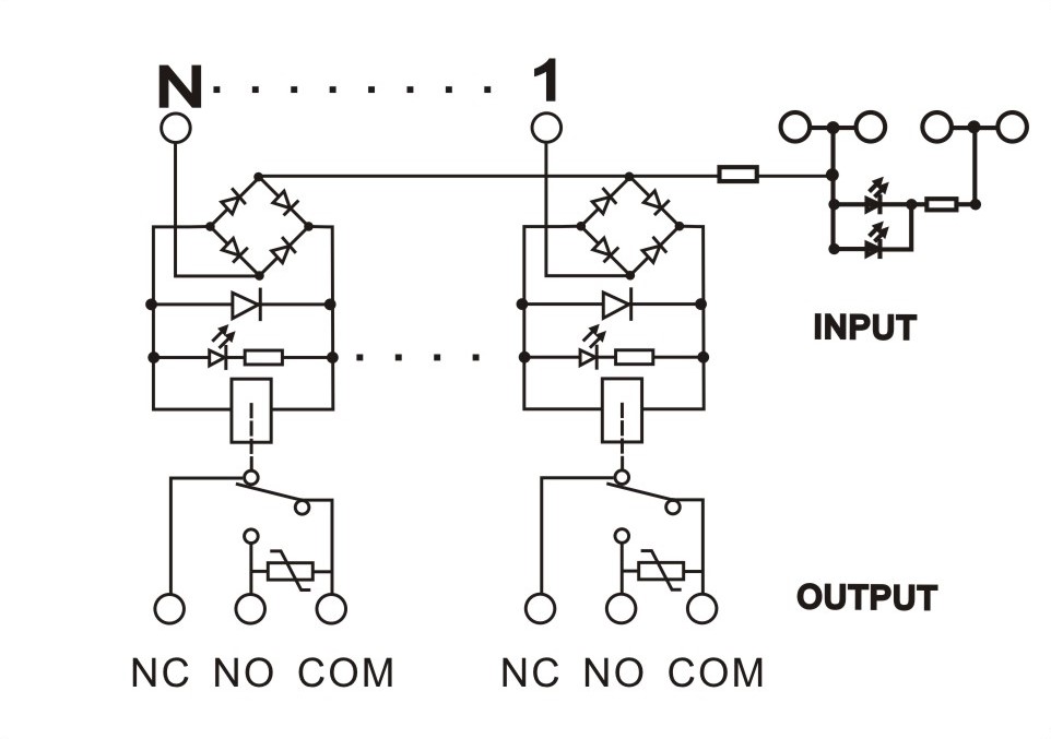 GEYA FY-NGG2R-8C+Fuse Channel Relay Module for PLC Controller SPDT PLC Relay 12VDC 24VDC