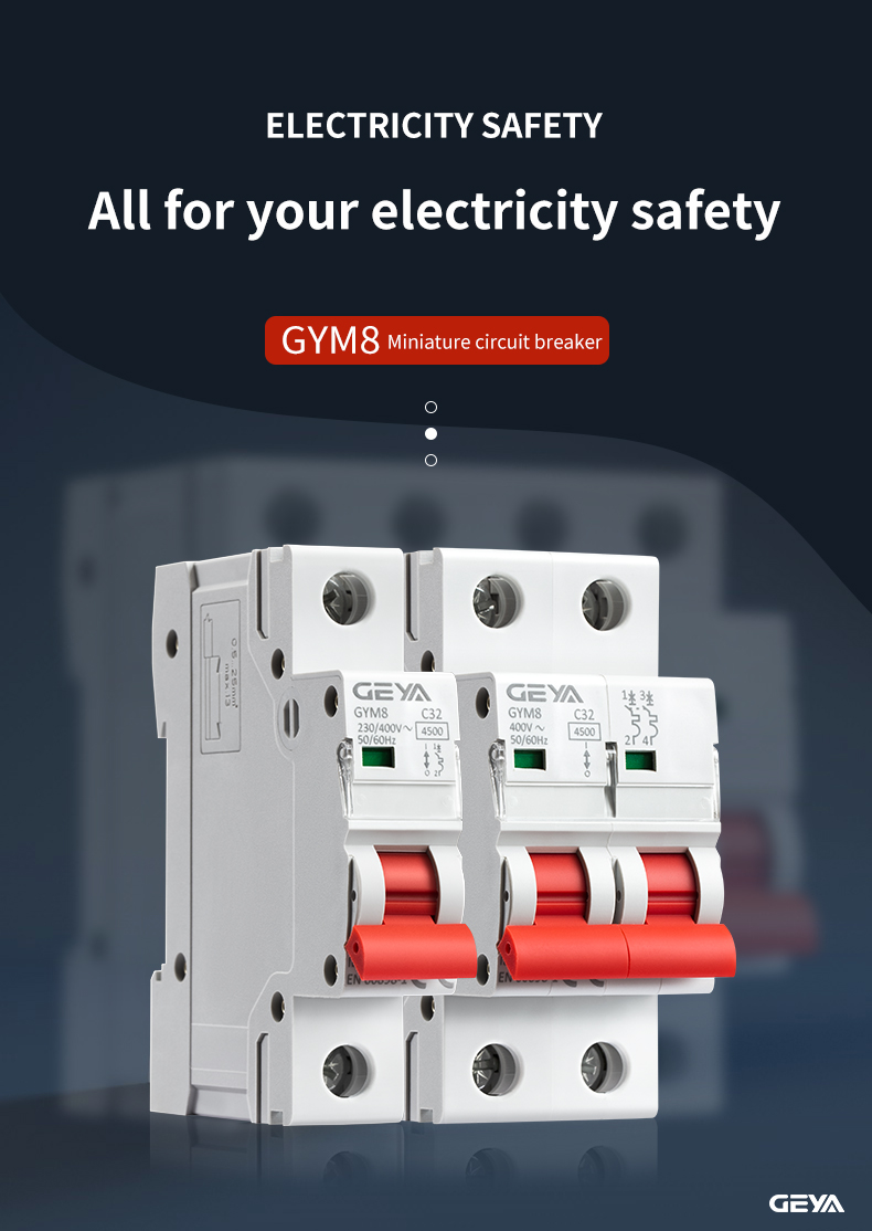 GEYA GYM8 1P 32-40A 40A MCB Miniature Circuit Breaker Finder All Types of Circuit Breakers