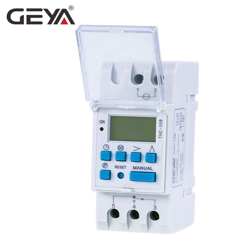 GEYA THC-15B 20B 30B Timer Switch Din Astronomical Timer 110V 220V AC Automatic Digital Time Control Switch