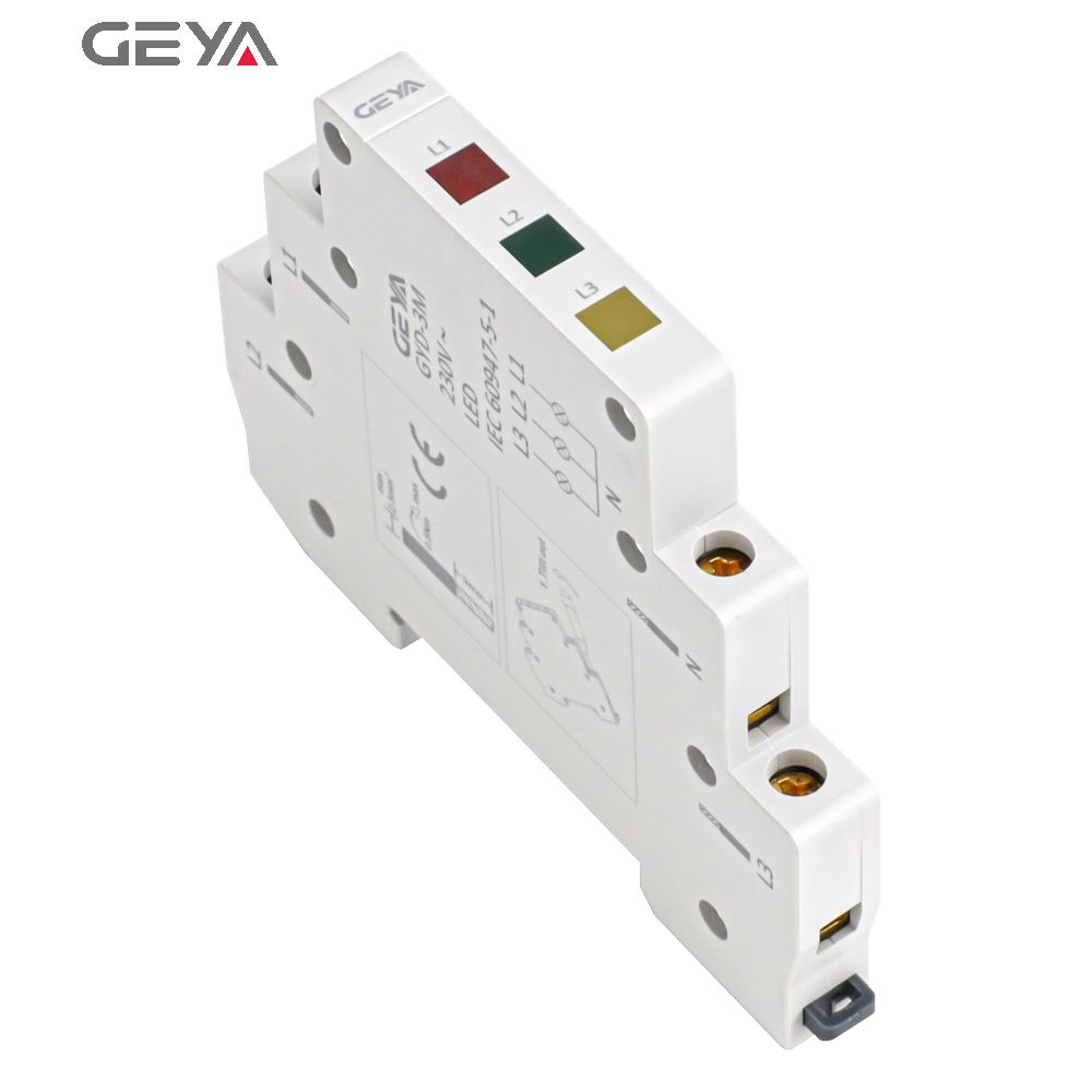 GEYA Three Colors Din Rail Mount LED Modular Indicating Light 230 Volt Led Indicator Lights