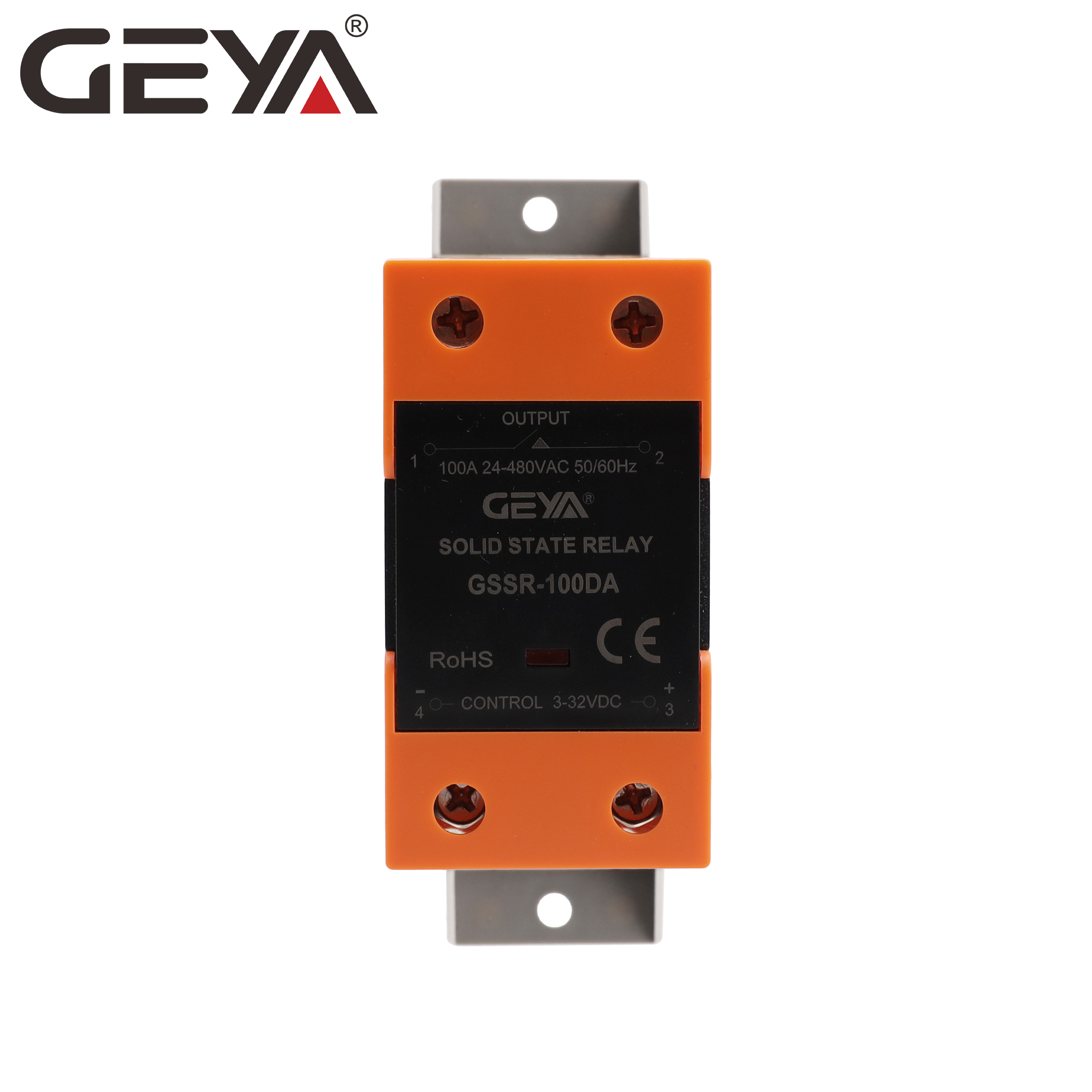 GEYA GSR2-1-100DA  with Radiator Single Phase Direct Current Solid State Relay DC to AC SSR
