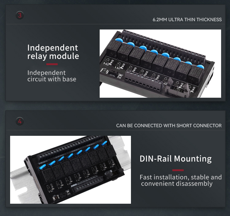 GEYA FY-T73-16C-12V 24V Din Rail 16 Channel Relay Module PLC Automation Control PLC Controller 5V 12V 24V