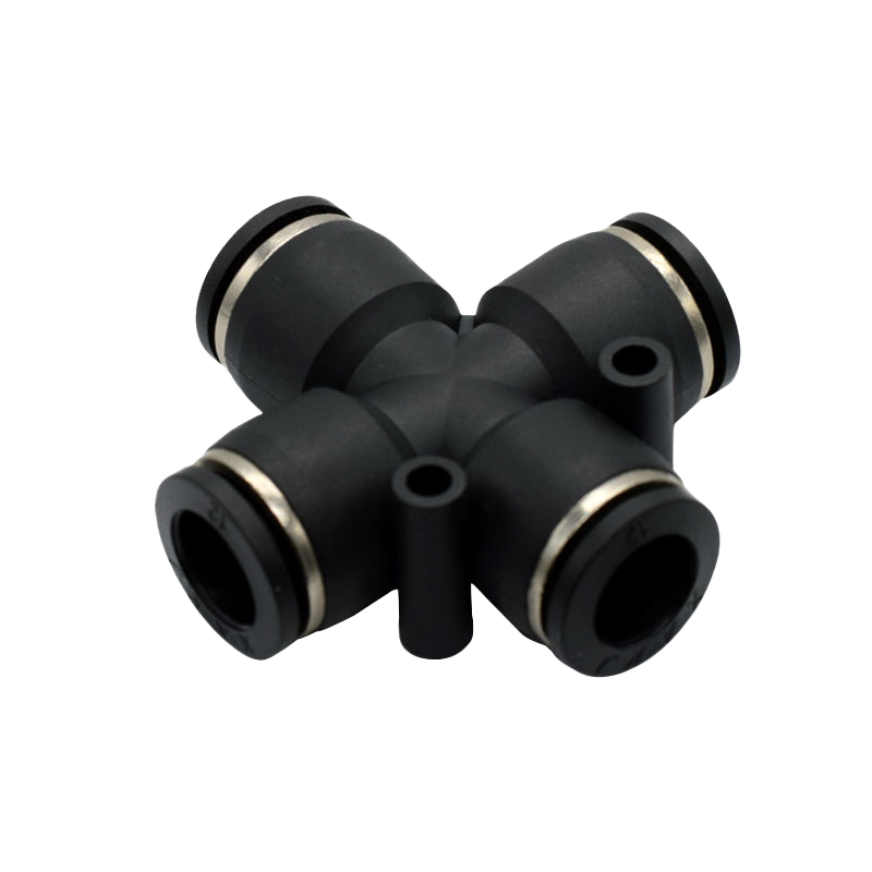 GEYA PZA 4-WAY Series Quick Pneumatic Parts One Key Connector Straight Connector Push Type Pneumatic Quick Insertion Accessory