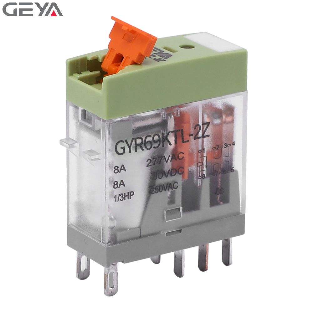 GEYA General Purpose Relay GYR698KTL-2Z DC5V-DC24V Electromagnetic Relay Voltages Series Base Electromagnetic Relay 24v 30a Dc