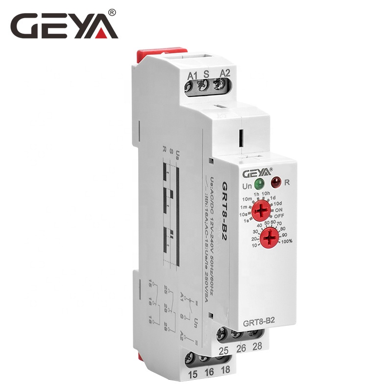 GEYA Timer Control Dc 12v Water Level Control Time Multifunction protection Under Voltage 12vdc 220v Timer Delay Relay