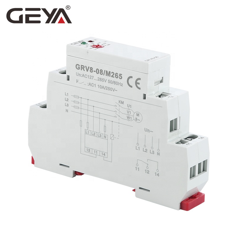 GEYA Online Shopping GRV8-08 3Phase+N Adjustable Voltage Relay Control Relay M265