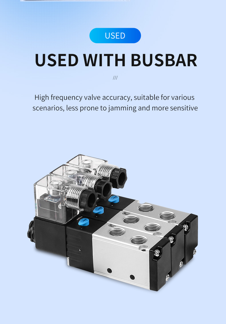 GEYA Pneumatic Solenoid Control Valve 5 Way parker Pneumatic Electric air Solenoid Valve 4v210