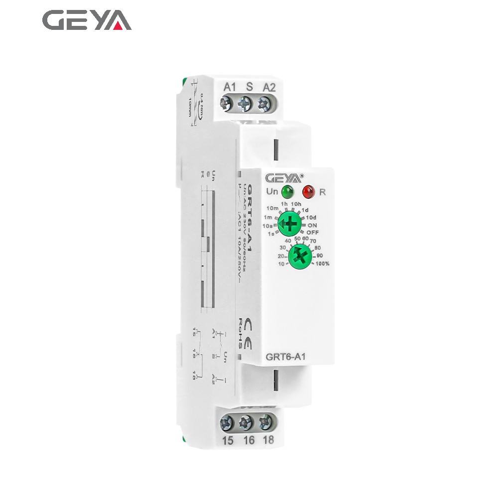 GEYA GRT6-A/B on Delay Timer Relay 220v Single-function Time Delay Relay 24v Automotive off Delay Timer