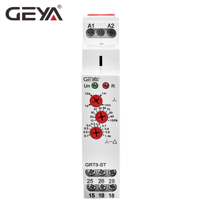 GEYA GRT8-ST SPDT Delay on Timer Star Delta Starter AC/DC 12-240V 16A Miniature PROTECTIVE Sealed Electric Time Relay