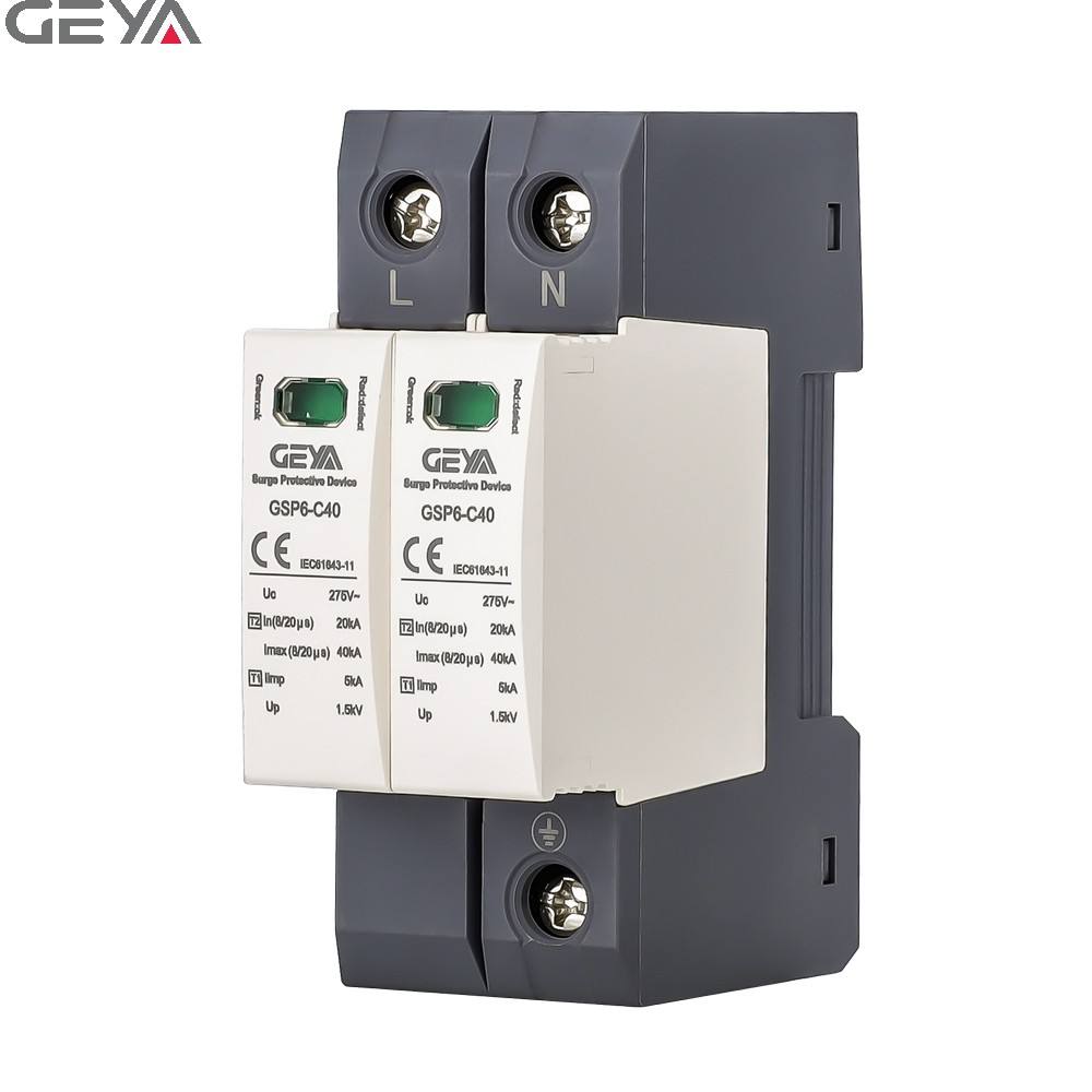GEYA GSP6-C40-2P 40KA Surge Protective Device DPS Protector Surge Arrester Protection Device SPD