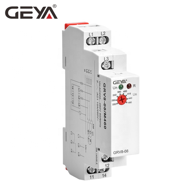 GEYA Online Shopping GRV8-08 3Phase+N Adjustable Voltage Relay Control Relay M265