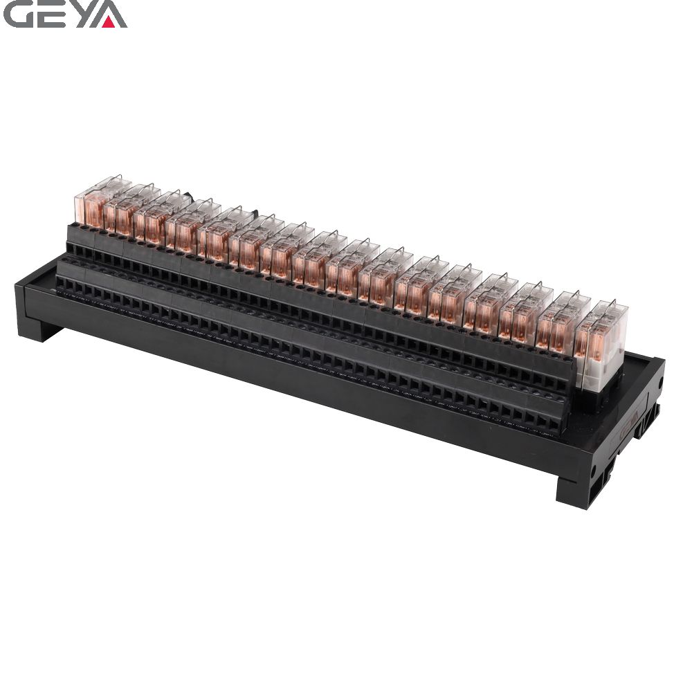 GEYA FY-2NG2R-16C 16 Channel Relay Module 2NO 2NC 12VDC 24VDC DPDT Relay
