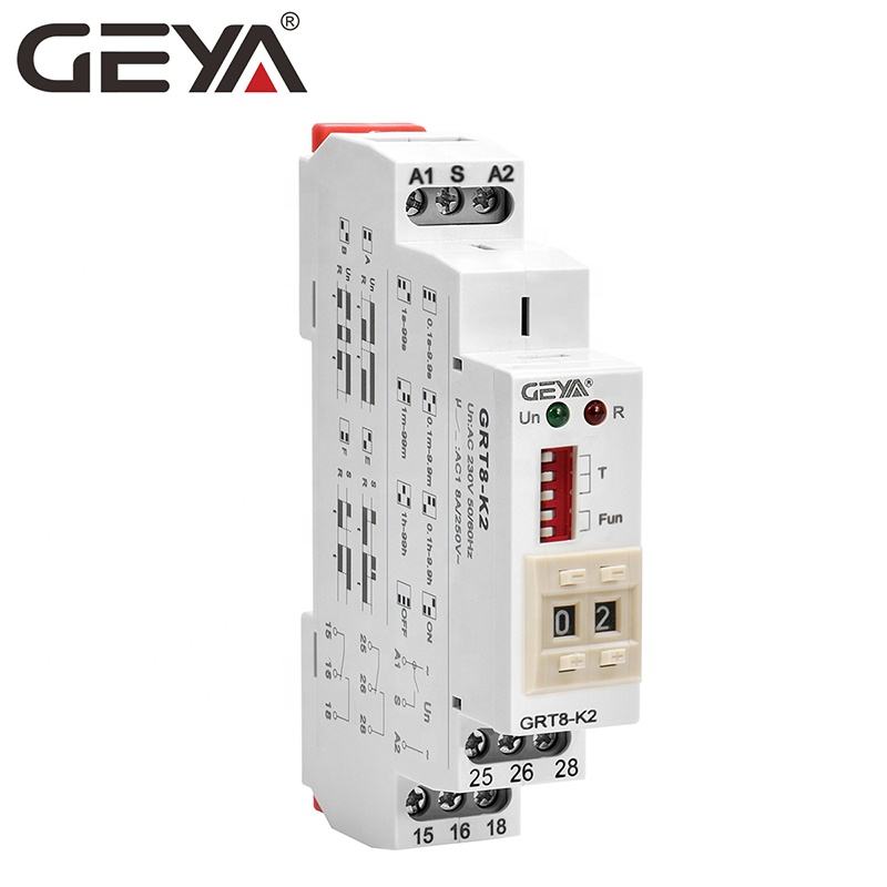 GEYA GRT8-K Digital Timer Relay  Delay Range 0.1 Seconds - 99 Hours Digital Dialing Setting AC220V or AC/DC12V-240V 50-60Hz