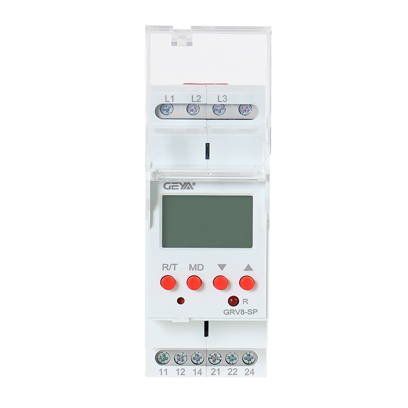 GEYA GRV8-SP SN  8A 70V-650V Over Voltage Under Voltage Protector Device LCD Digital Adjustable Voltage Relay