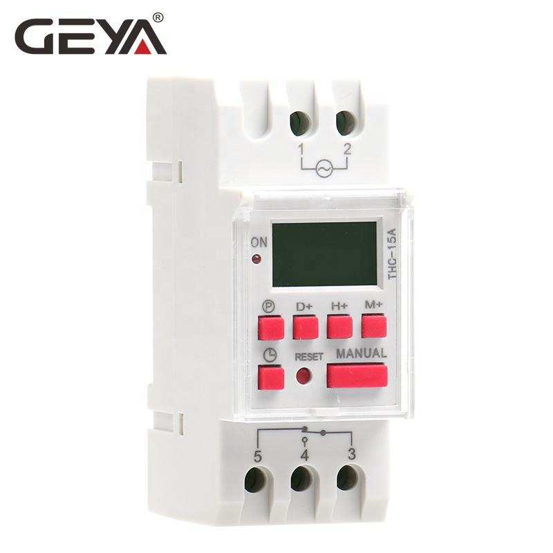 GEYA THC-15A 220v Digital Weekly Programmable Timer Switch Digital Display Smart Electrical Programmable Timer Switch