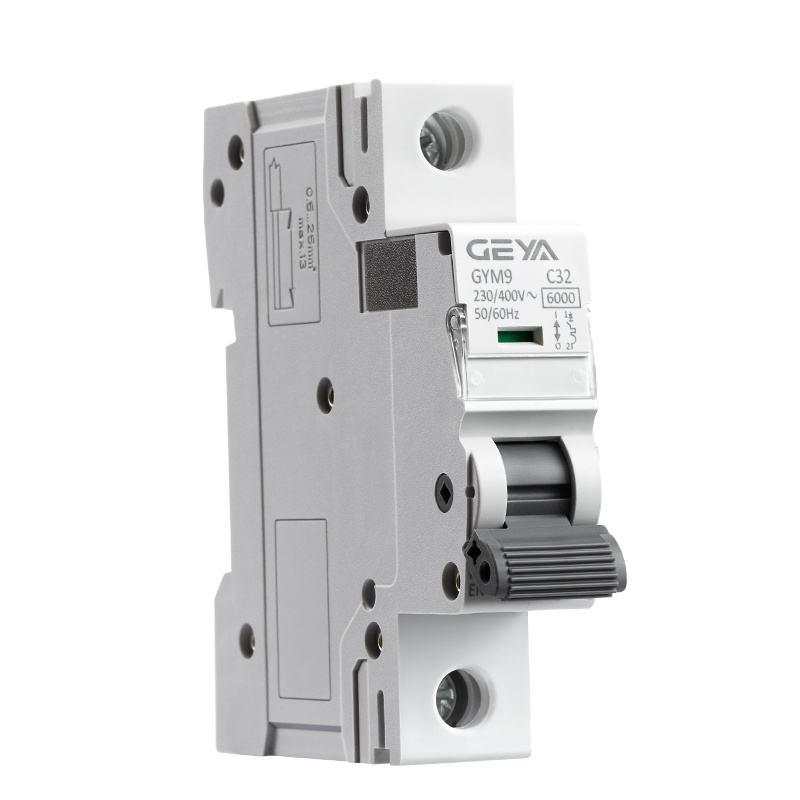 GEYA Din Rail 6KA 10KA GYM9-1P 32-40A Type a Single Phase MCB Mini Circuit Breaker Interruptor