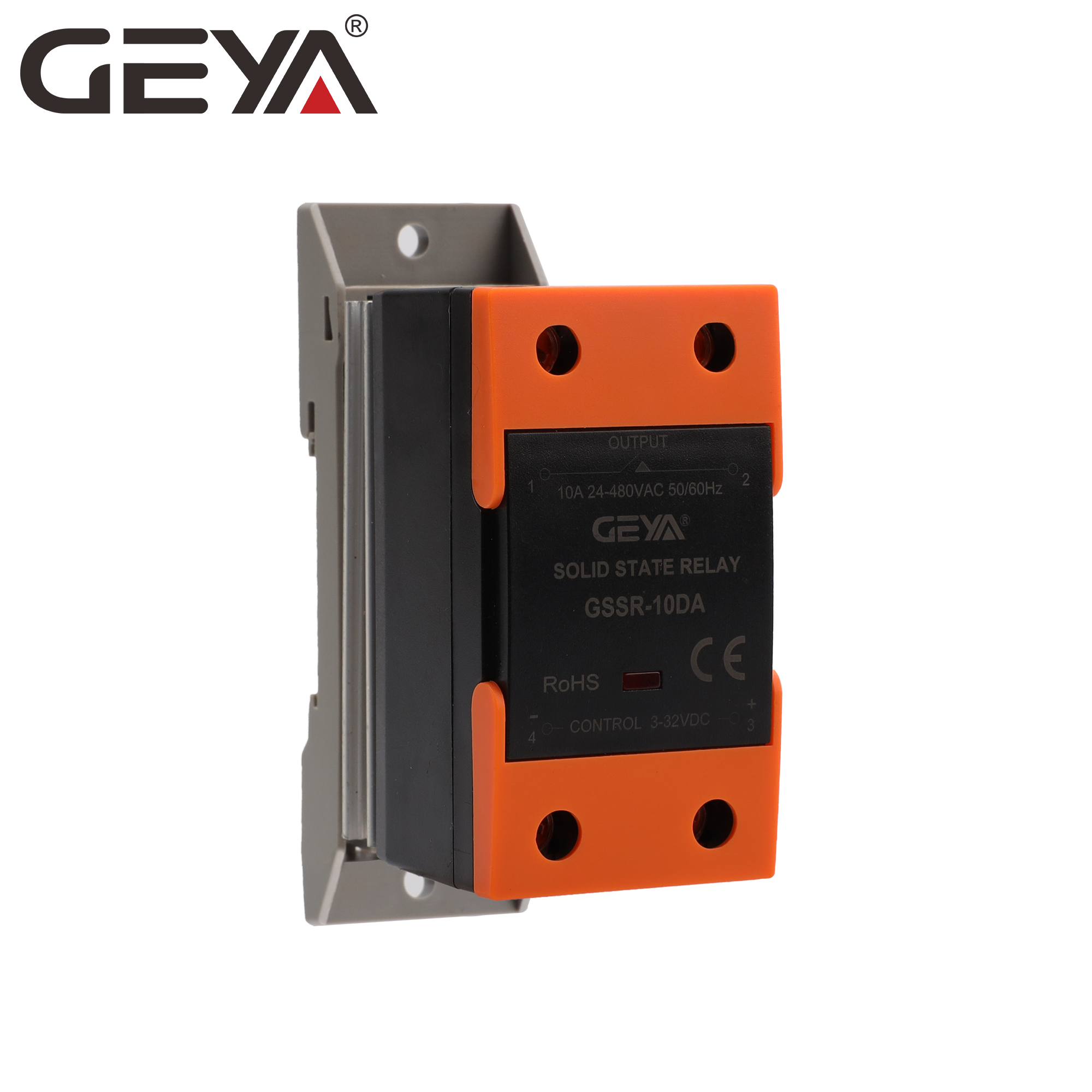 GEYA GSR2-1 10DA-120DA Best Miniature 24vac 40a Ssr Solid State Relay with Radiator Dc to Ac 50 Amp 80a 20a 3v 90 Amp