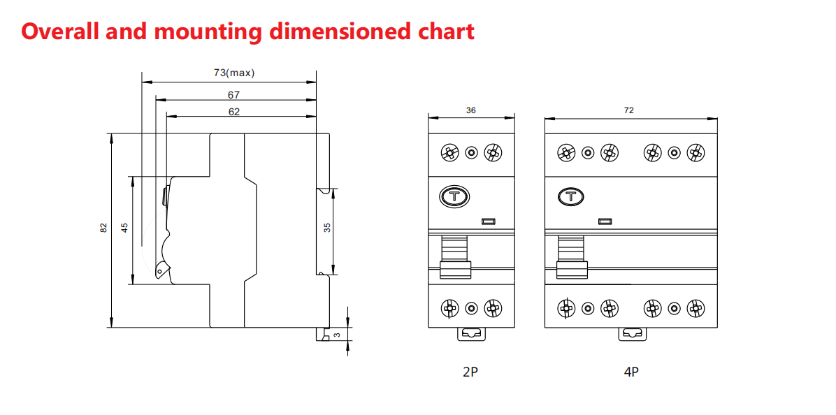 GEYA RCD RCCB RCBO GYL9-TYPE a 2P 63A 30mA ELCB AC  Residual Current Device Circuit Breaker MCB