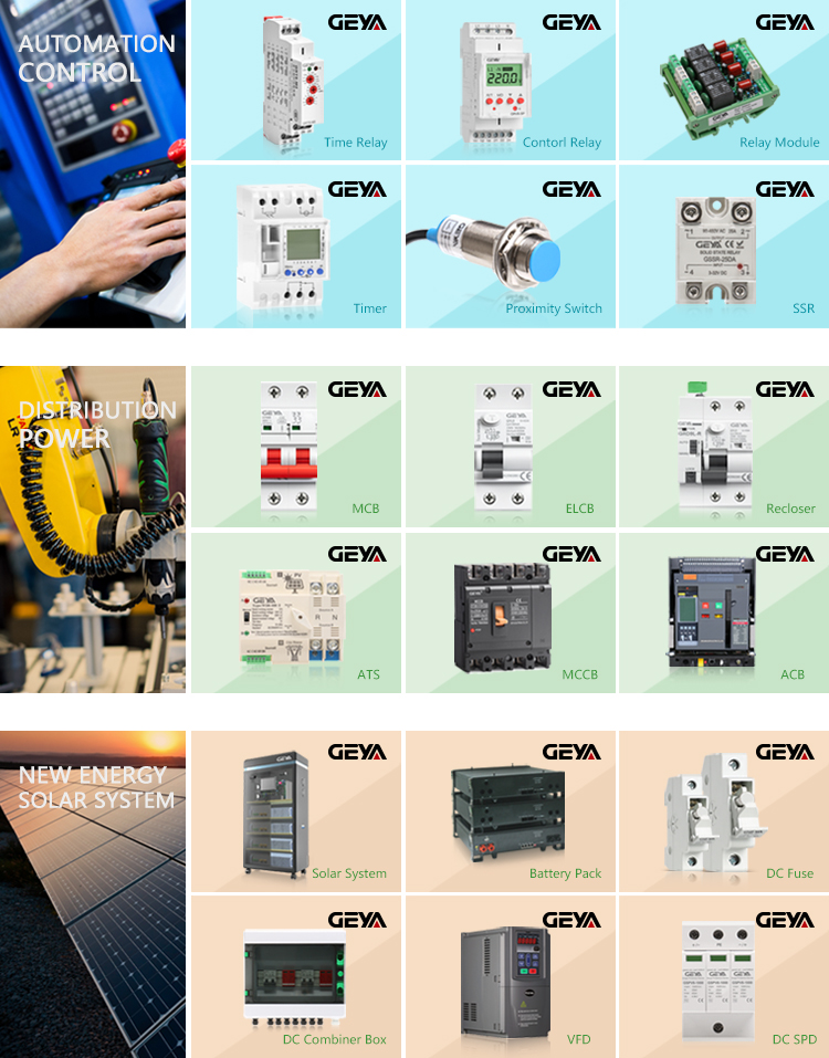 GEYA Wide PV Input Range 120-450VDC Solar Hybrid Energy Storage  3000W 5500W Pure Sine Wave Power Inverter with LCD Display