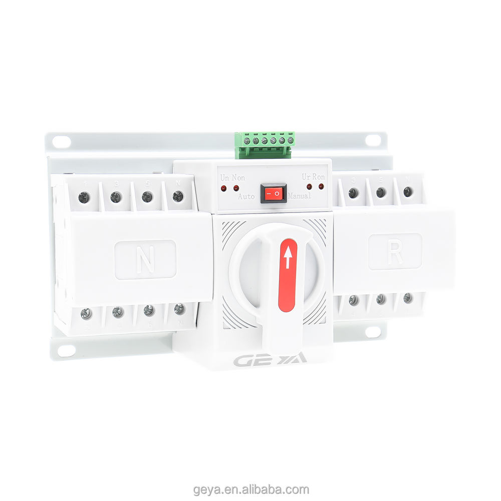 GEYA Single Generator Changeover Switch 3 Phase Ats Controller Dual Power Manual Automatic Transfer Switch for Generator