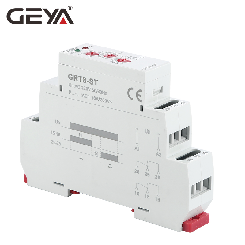 GEYA GRT8-ST SPDT Delay on Timer Star Delta Starter AC/DC 12-240V 16A Miniature PROTECTIVE Sealed Electric Time Relay
