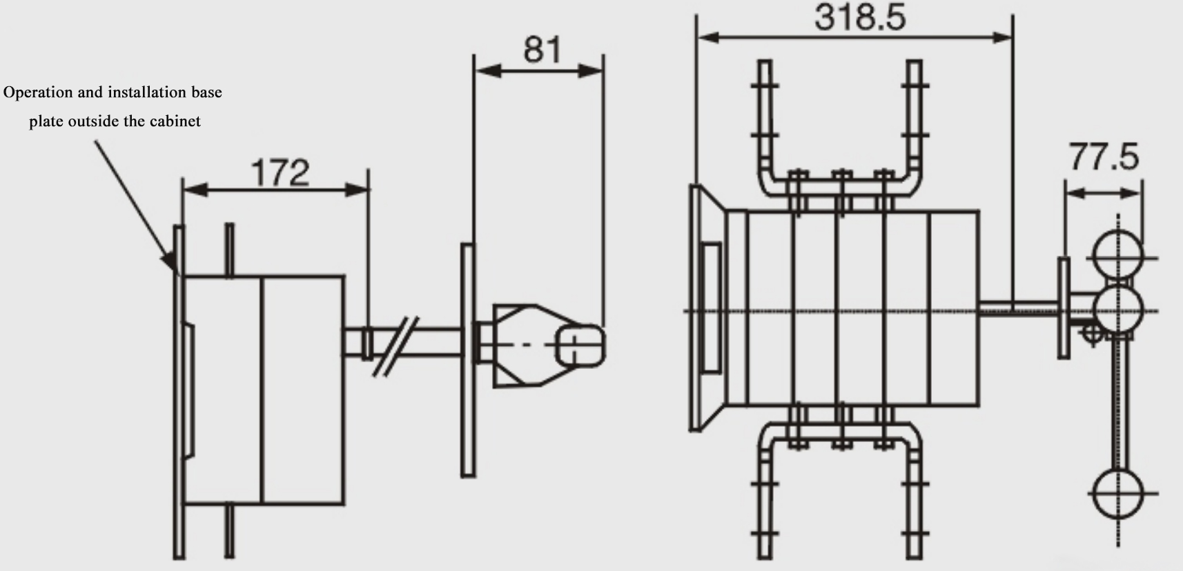 GEYA Good Quality Price List LGL-3P 2000A-3150A Load Breaker Switch Manual Transfer Load Isolation Switch Battery Isolator