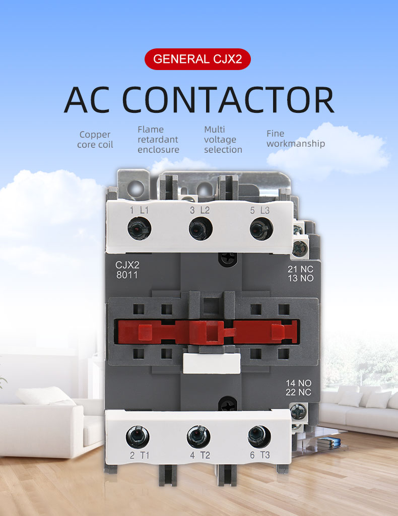 GEYA CJX2-1810 LC1D-1810 IEC 60947-1 9-95A 3P 4P Magnetic 3 Phase AC Power Contactor Cjx2 18 Price 24V-440V Lc1 D1810 Contactor